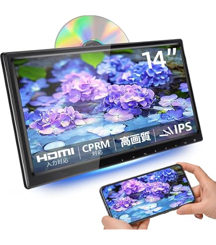 Amazon.co.jp: 【SAKUKA公式】14インチ ヘッドレストモニター 超大画面
